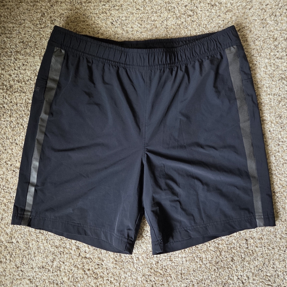QOR Mens Running Shorts Size Medium Black